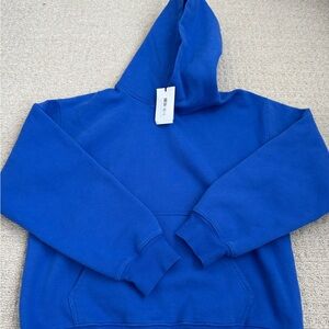Aritzia cozy fleece perfect fit hoodie jazz blue nwt size large